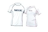 Seac Herren Unterzieher Shirt Sun Guard Shorts, Weiß/Blau, L
