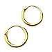 Ultra Small HOOP Earrings, 18K gold over silver,8mm, endless hoops,nose,cartilage,ears,lips