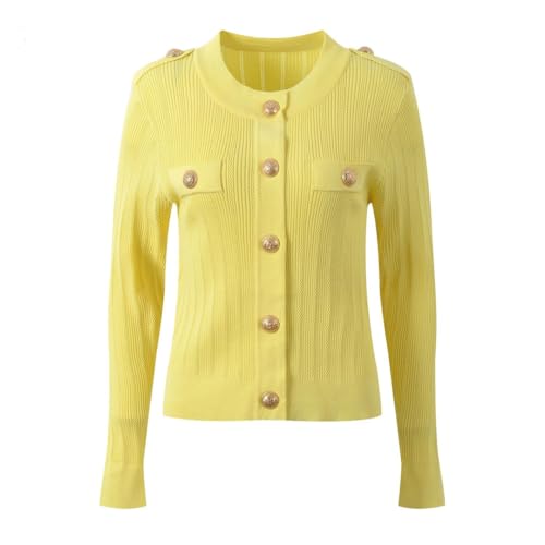 Women's Long Sleeve Sweater Knitted Cardigan Tops Single Breasted Button Up Sweater Jumper2