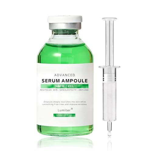Control Stem Cell Serum Ampoule, Microneedling Serum Booster for Face Smooth Fine Lines Wrinkles, Anti Aging Serums without Micro Needling, Enhances Skin Elasticity & Firmness, 30ML