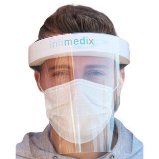 Schutzvisier mit Schaumstoffring und Flexibler Gummischlaufe Cover