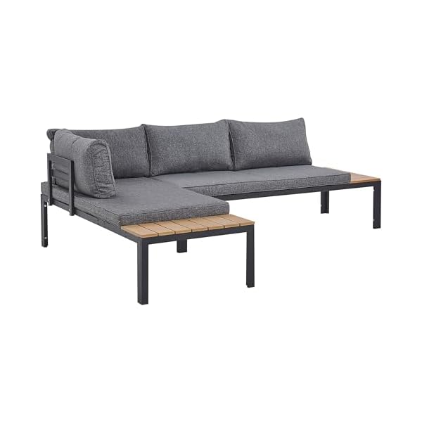 Patioco Pienza II Lounge-Set Schwarz Hellbraun