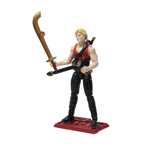 Boss Fight Studio Hero H.A.C.K.S. Tank Top Flash Gordon Movie Action Figure – Highly Articulated Collectible Figurine with Accessories Including Rifles, Sword, and Display Stand – 1:18 Black