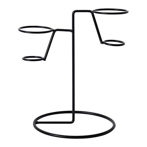 BHAIR5 Ice Cream Cone Holder Display Stand Iron Art With Base Shop Popcorn Reusable Birthday French Fries Sushi Hand lls Sweets Restaurant Wedding Party Home(L) Cover