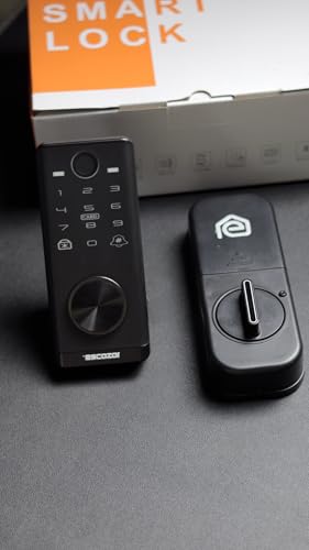 Image of Escozor DL01 Smart Deadlock Digital Keyless Fingerprint Lock for Safety Door,Bedroom & Office with Password,Smart Card,Mechanical Keys & WiFi Smart Life Mobile App Control