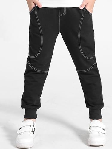 Kids Boys Cargo Joggers Pants Tapered Sweatpants Athletic Sports Dance Trousers Dungarees Bottoms with Pockets2