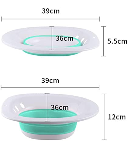 Bwelcam Bidet Bidetbecken,Faltbar Bidetschüssel Sitzbadewanne Sitzbäder, Sitzbad, Bidet Einsatz Toiletteneinsatz (grün)