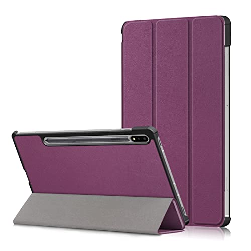 Coque Samsung Galaxy Tab S7 FE violette pour éviter les rayures d'écran en déplacement