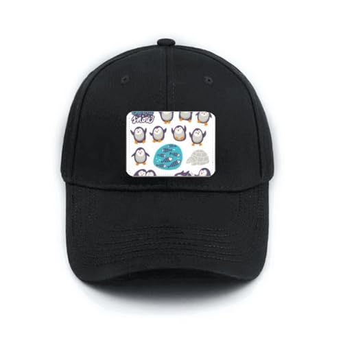 Casquette baseball noire réglable pingouin pour vos sorties décontractées