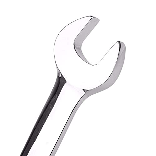 Fxionicon Ratcheting Combination Wrench, Flex-Head Hardened Chrome Vanadium Steel Open End Spanner Metric 6Mm #TOP4