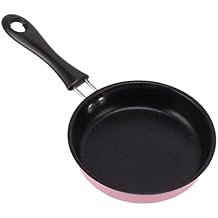 Egg Skillet, Non Stick Skillet Pan, Small PreSeasoned Stainless Steel Frying Pan, Easy Grip Handle, for Indoor Outdoor Cooking, Home Cooking, Camping, and Kitchen Essentials, 4.7in