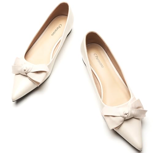 C.Paravano Flats for Women | Womens Flats | Pointed Toe Flats for Women | Ballet Flats | Women's Flats Black