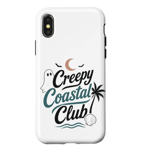 Creepy Coastal Club �T�}�[ �n���E�B�� �X�}�z�P�[�X iPhone X/XS �p