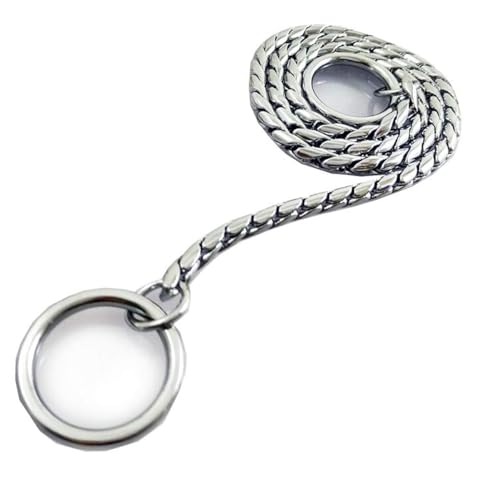 Image of Heavy Duty Choke Swivel Metal Dog Chain - Durable Training Collar with Strong Links & 360 Swivel for Medium & Large Dogs (Snake Chain 49cm /4 MM - Silver)