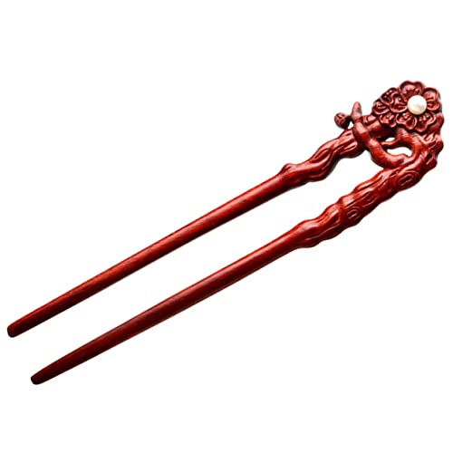 Fourchette décorative pour chignons et bâtons cheveux en bois - 2