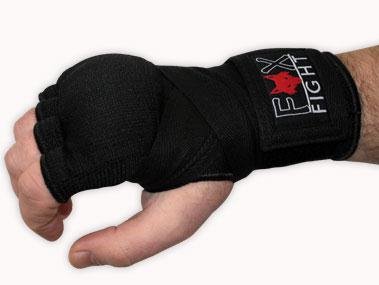 Boxbandagen mit Gel Polsterung hochwertige Qualität Innenhandschuhe mit Handgelenkbandagen Klett Bandagen Stützbandage MMA Boxen Kompressionseffekt Sport Kickboxen Muay Thai Freefight Kampfsport BJJ FOX-FIGHT - 1 Paar M