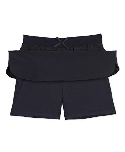 Nautica Saia de trotinete de uniforme escolar para meninas com shorts, cintura de malha e bolsos fun