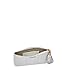 GiGi New York Handcrafted Womens All in One Leather Embossed Python Bag White