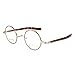 John Lennon ジョンレノン JOHN LENNON JL1060 JL-1060 1060 ジョン・レノン メガネ 眼鏡 めがね 丸 ラウンド 一山 鼻あて無し クラッシック レトロ アンティーク フレーム 専用ケース付 日本製 (１：ヘアラインGP・ブラウンデミ／ブラウンデミ)