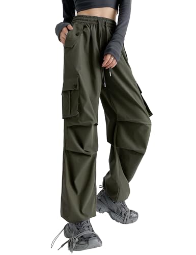 Pantalon cargo extensible pour femme idéal au quotidien urbain décontracté taille haute