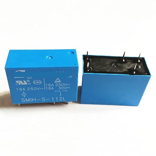 Relé SMIH-S-112L conmutador de potencia de 12V y 5 pines para PCB