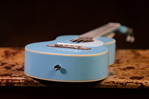 Ortega Guitars Ukulélé Ténor bleu – Série Gaucho – housse incluse – corps Agathis (RUGA-SKY) - Les Beatles, Paul McCartney, John Lennon, RIngo Starr, George Harrison Ortega Guitars Ukulélé Ténor bleu - Série Gaucho - housse incluse - corps Agathis (RUGA-SKY) – Image 6