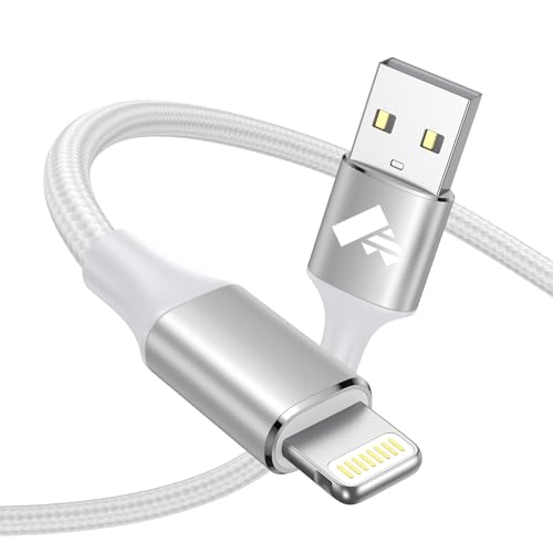 Yosou iPhone Charger Cable 2m, MFi Certified Lightning Cable Fast Charging, Braided iPhone Charger Nylon USB Charging lead for iPhone 14 13 12 11 Pro Max Mini XS XR X 10 8 7 Plus 6s 6 SE,iPad and iPod
