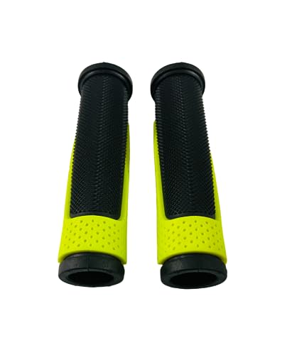 Image of Senior Cycle Handle Grip for 24-29 Inch Bicycle Dual Color Soft Rubber Non Toxic Anti-Slip MTB /City Bicycle Handle Grip Length 13cm Multicolor (Black-Green)