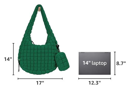 Image of GASSDA Puffer Tote Bag for Women Large Quilted Puffy Lightweight Carryall Crossbody Tote Bag for Women