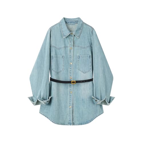 Veste en denim décontractée femme style Hong Kong coupe rétro vintage