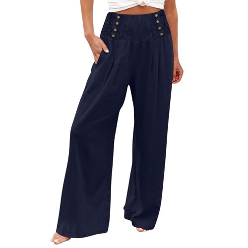 Pantalons fluide femme en lin ample pour en finir avec la chaleur