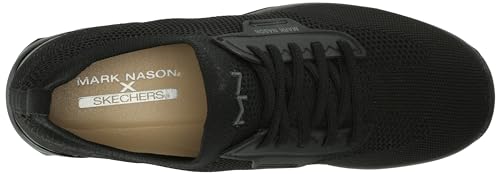 Skechers Women's A Wedge-Haydee Sneaker, Black/Black, 10