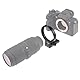 Hersmay Metall Objektiv Stativschelle für Sigma 100-400 F5-6.3 DG DN OS Objektiv für Sony E Mount Art 105mm F1.4 DG HSM Eingebaute Arca-schnellwechselplatte