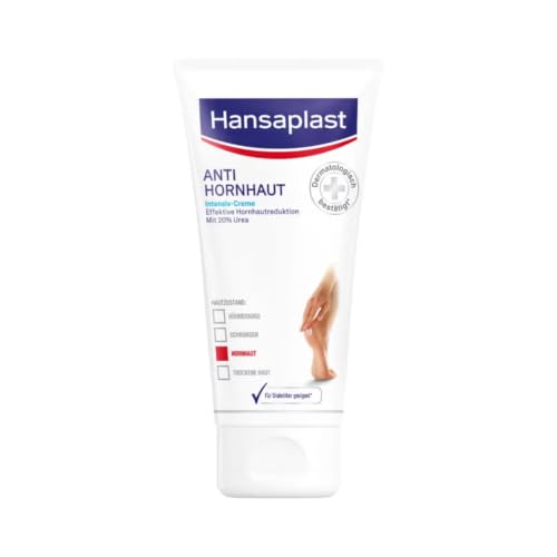Hansaplast Anti Hornhaut Intensiv-Creme (75 ml), Fußcreme zum Hornhaut entfernen, feuchtigkeitsspendende Hornhaut Creme pflegt sehr trockene Haut mit Urea