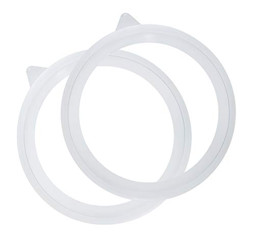アルファミック ガラス製 汚れ防止プレート用 シリコーンリング ホワイト 約直径24cm ズレ防止 滑り防止 2枚入