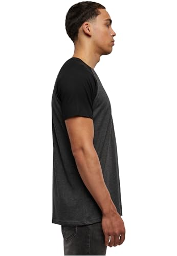 Urban Classics Raglan Contrast Tee T-shirt antraciet-zwart Basics, Street wear - Afbeelding 3