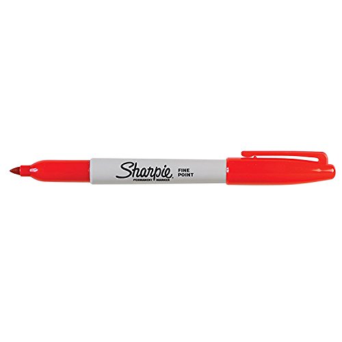 Sharpie Color Burst Permanent Markers, Fine Point, Red