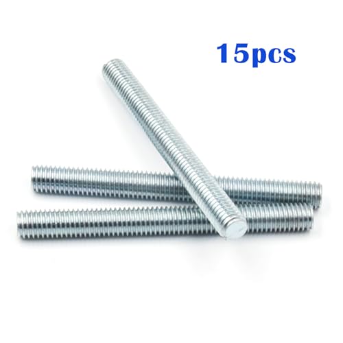 Edelstahl Vollgewindestange M8 x 100mm - Verzinkte Gewindestange, Festigkeitsklasse A2-70 DIN 975