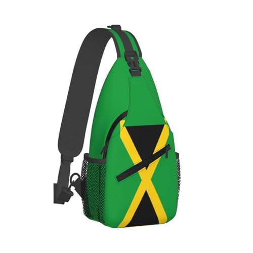 Jamaica Shoulder Bag Jamaica Flag Sling Backpack Daypack Casual Bag Jamaican Backpack Bag for Outdoor2