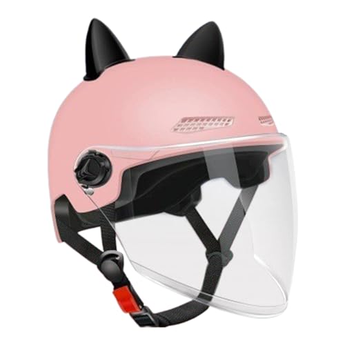 大人用スクーターヘルメット - 通気性ライディングギア | 軽量なバイザー付きヘルメット,大人男性女性用 バイク サイクリング モーターサイクル 自転車 スケートボード スクーター アクセサリー