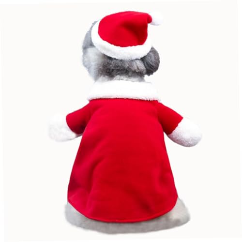 Disfraz Navidad para Perro Abrigo Santa Talla M Rojo miniatura 2