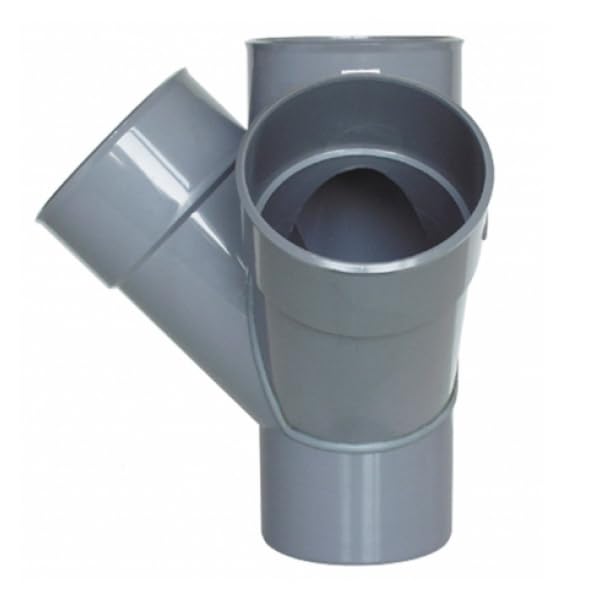 Derivación pvc doble escuadra a 45º (varias medidas) (125)
