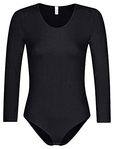 r-dessous 1-3 Stück Damen langarm Body nahtlose Mikrofaser für Sport