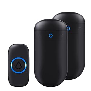 Wireless Doorbell, SECRUI Electric Cordless Door Bells Chime IP55 Waterproof Battery Operated at 1000ft Long Range with…