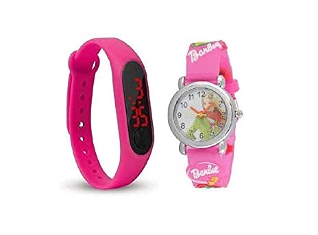sba prime Analogue & Digital Combo Watch for Boys & Girls Pack 2 (Pink) (B082WJXLKT) Amazon Price History, Amazon Price Tracker