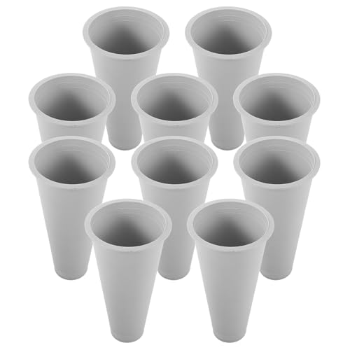Toyvian Set da 10 Vasi Monumentali in Plastica per Composizioni Floreali Funebri, Vaso da Cimitero Resistente alle Intemperie Portafiori per Decorazioni Tombe e Servizi Commemorativi