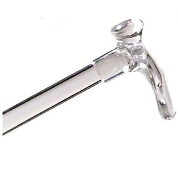 Lucite Cane - Left Handle Walking Cane with Contour Grip for Men and Women - Silver