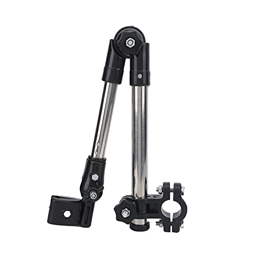 Jwthee Bike Umbrella Sunshade Holder, Umbrella Holder for Stroller Wheelchair Umbrella Mount Holder 360° Adjustable Umbrella Mount Holder for Bike Stainless Steel Bike Umbrella Clamp
