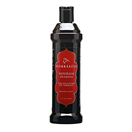 Marrakesh Nourish Shampoo, Original Scent - 12 fl. oz. - Morrocan Argan Oil, Hemp Seed Oil - Vegan, Cruelty Free