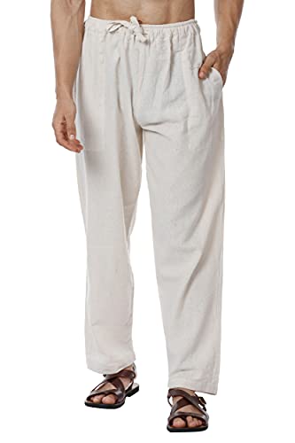 Image of Aatman One Size Men's Eco-Friendly Cotton Pyjama Pack of 2 | Fits Waist Size 28 to 36 Inches